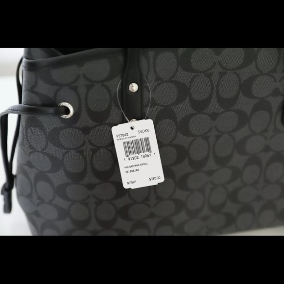 🌷Coach Drawstring Carryall In Signature NWT. - Picture 5 of 8